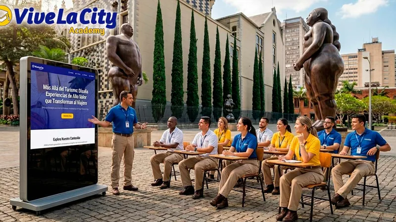 Profesionales del turismo en una sesión de formación